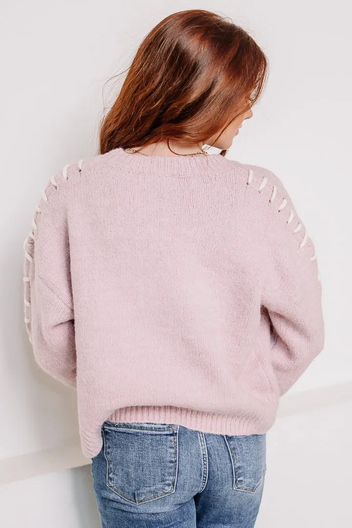 In The Details Stitch Sleeve Top