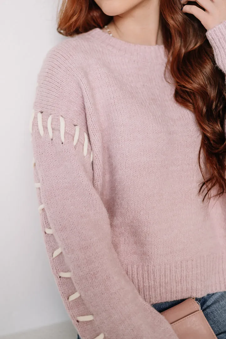 In The Details Stitch Sleeve Top