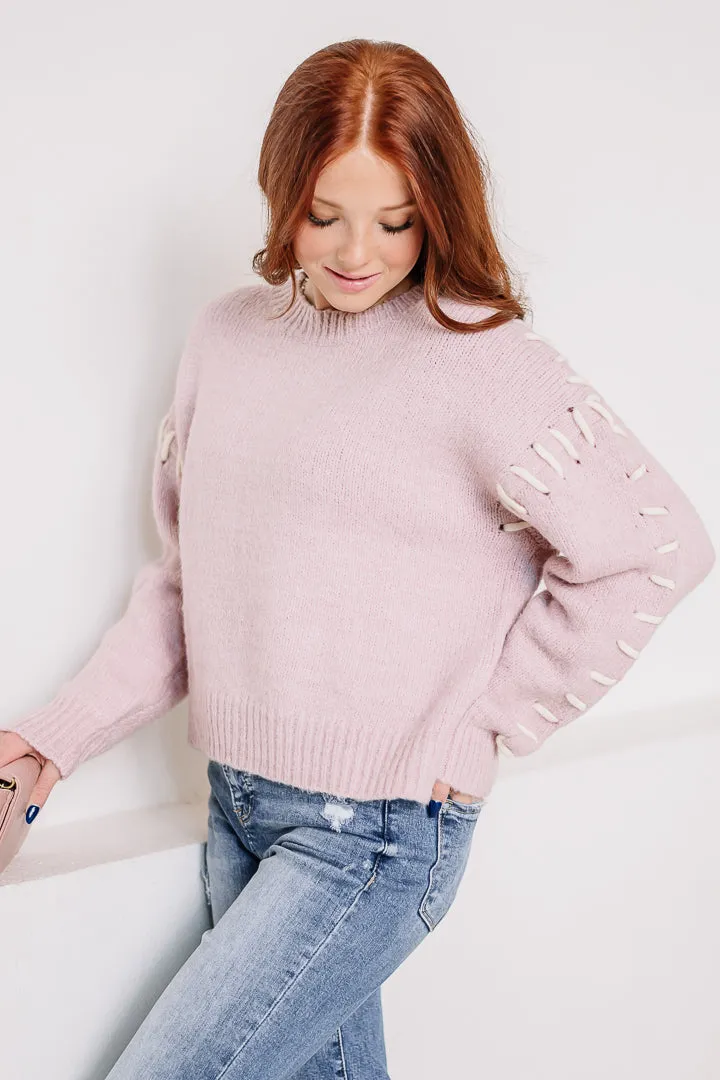 In The Details Stitch Sleeve Top