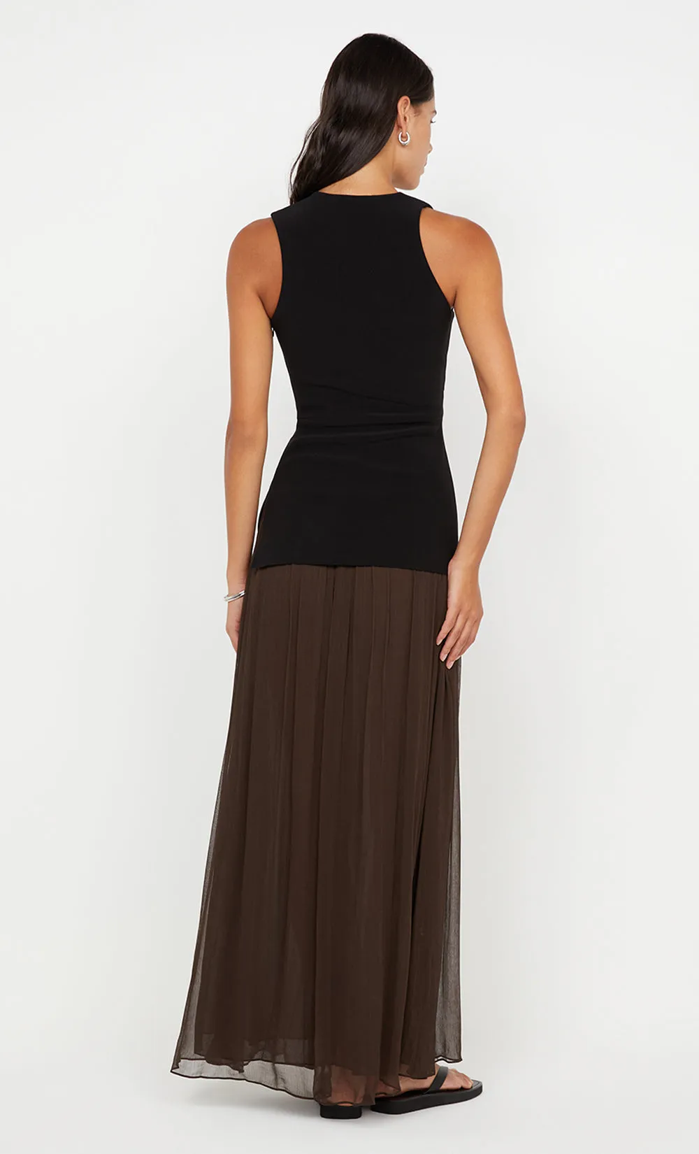 INKA MAXI SKIRT  - CHOCOLATE