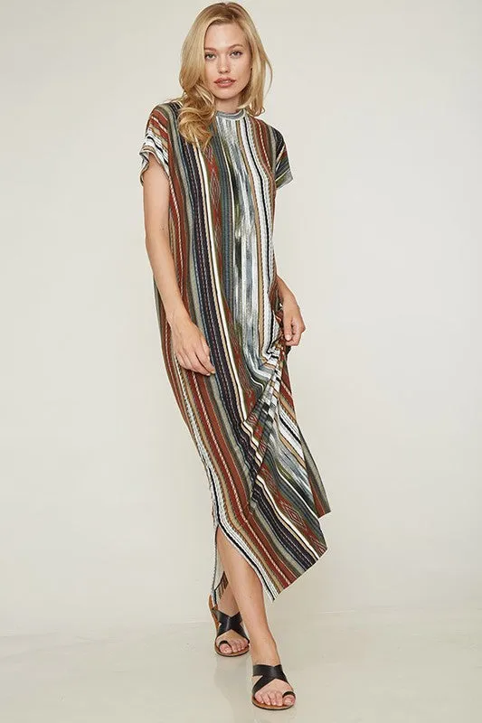 ISA PRINTED MIDI DRESS