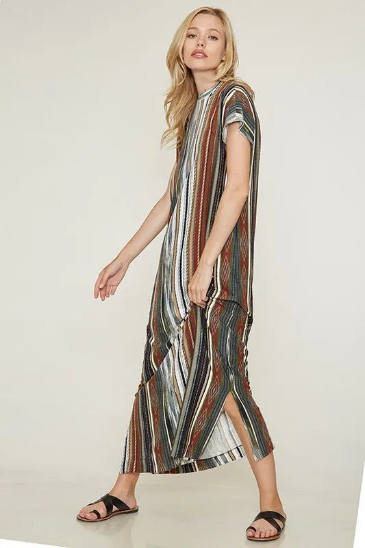ISA PRINTED MIDI DRESS
