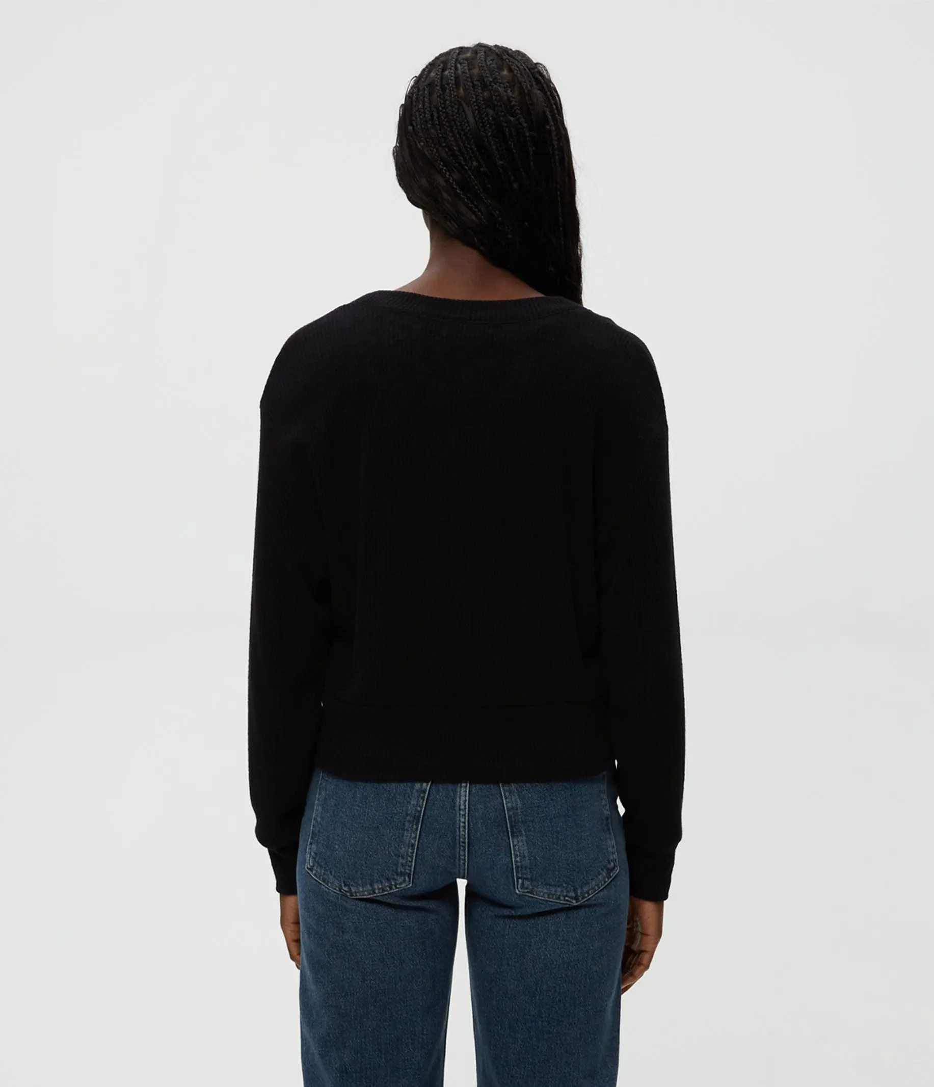 Isla V-Neck Ribbed Cardigan