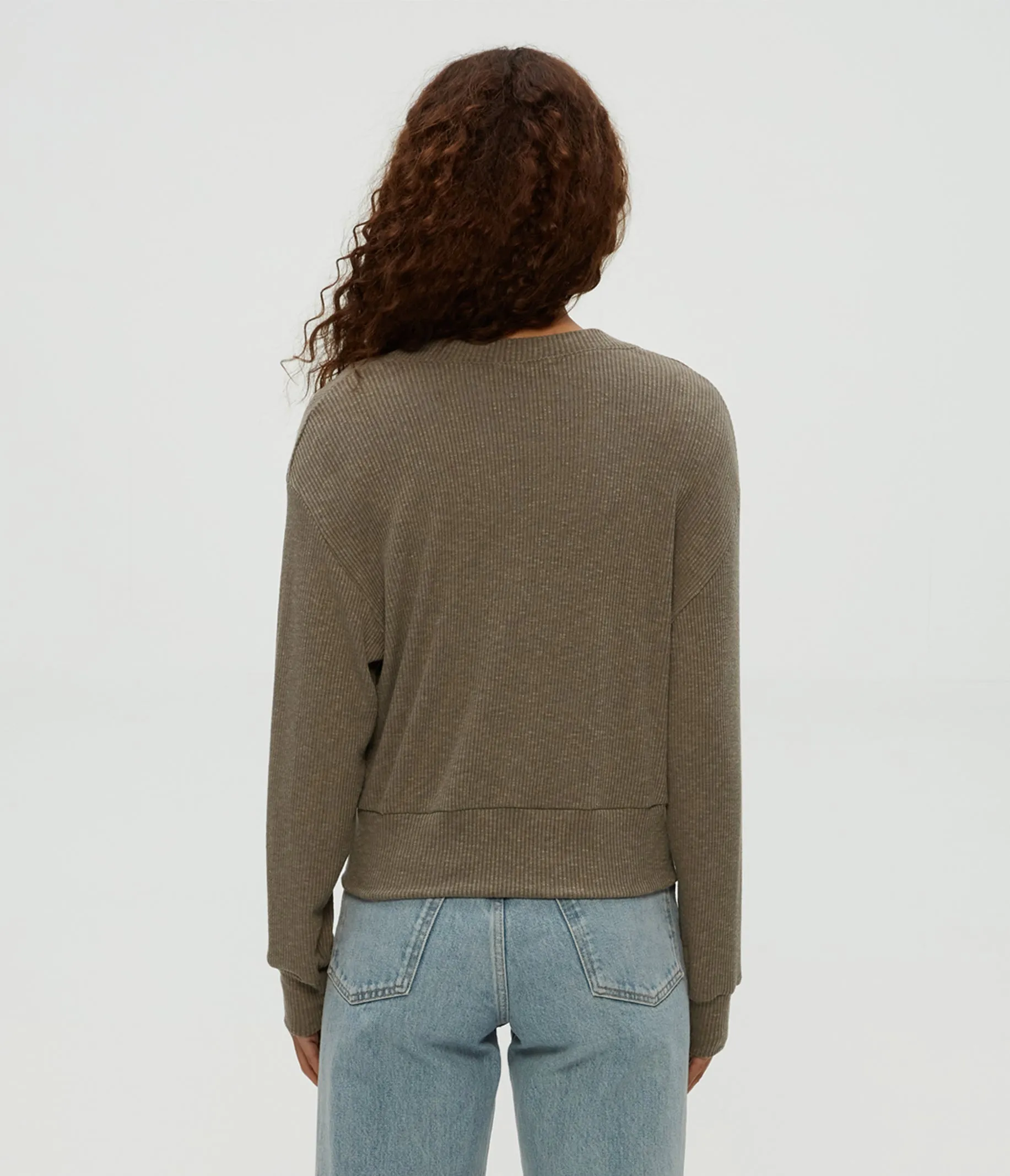 Isla V-Neck Ribbed Cardigan