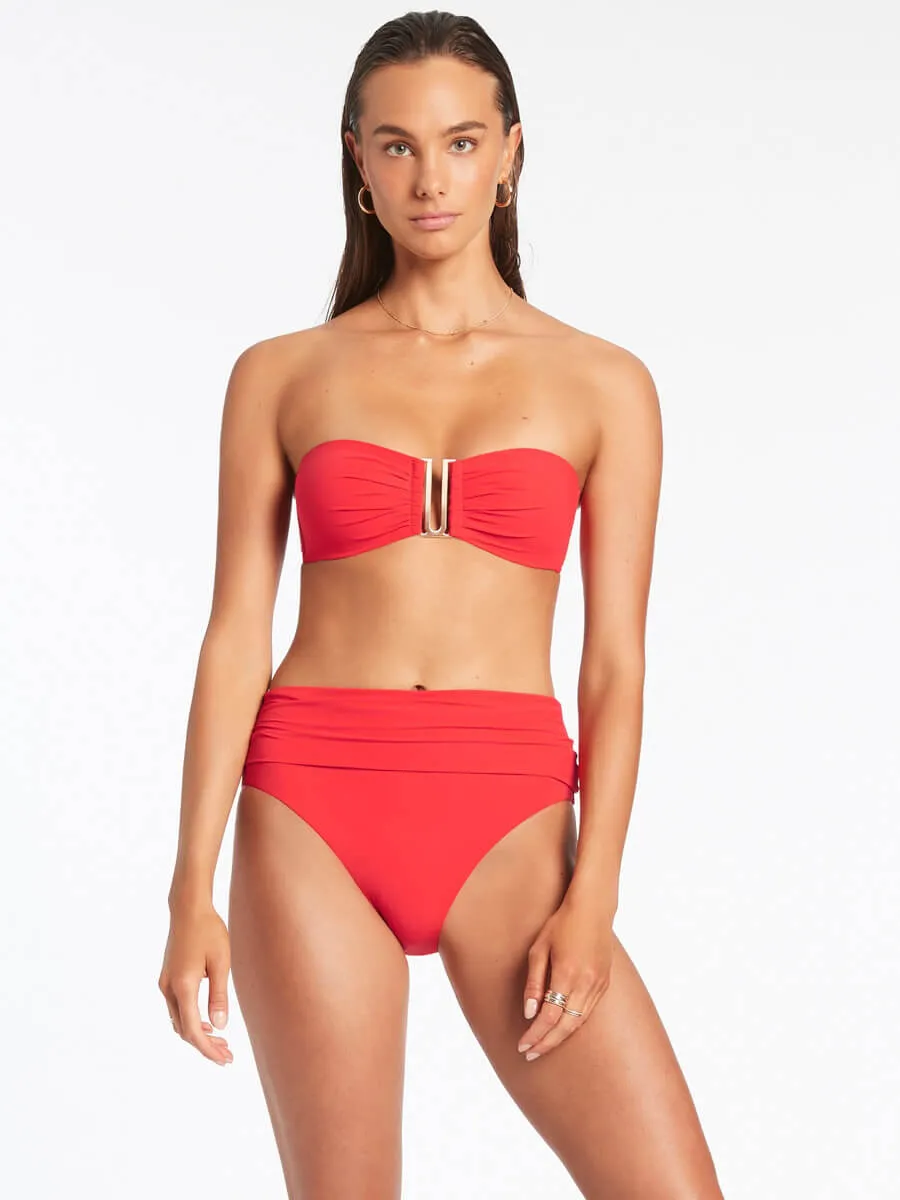 Jetset Fold Down Pant In Cherry