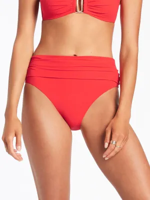 Jetset Fold Down Pant In Cherry