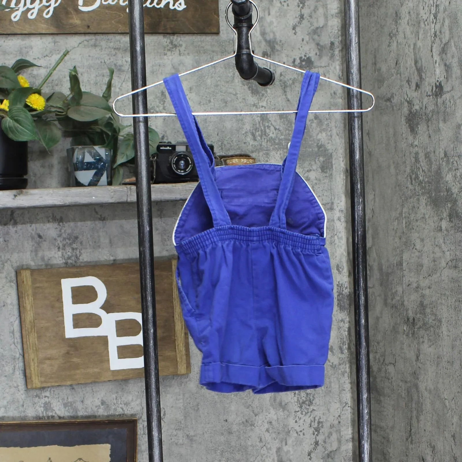 Jetset Youth Girls Vitnage Anchor Overalls Shorts 1678d357fc97ee Royal Blue 6