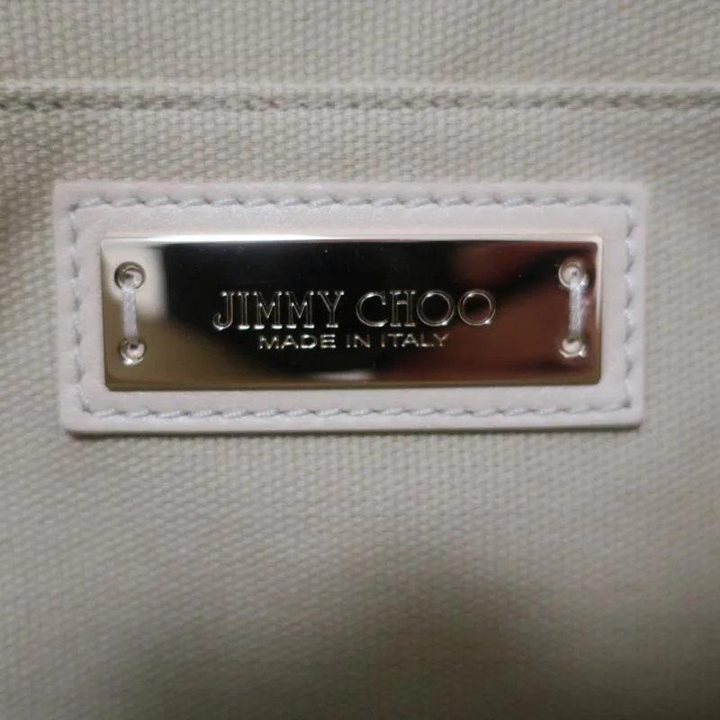 Jimmy Choo Flap Clutch Bicolor Beige Leather & Orange Snakeskin Small Bag