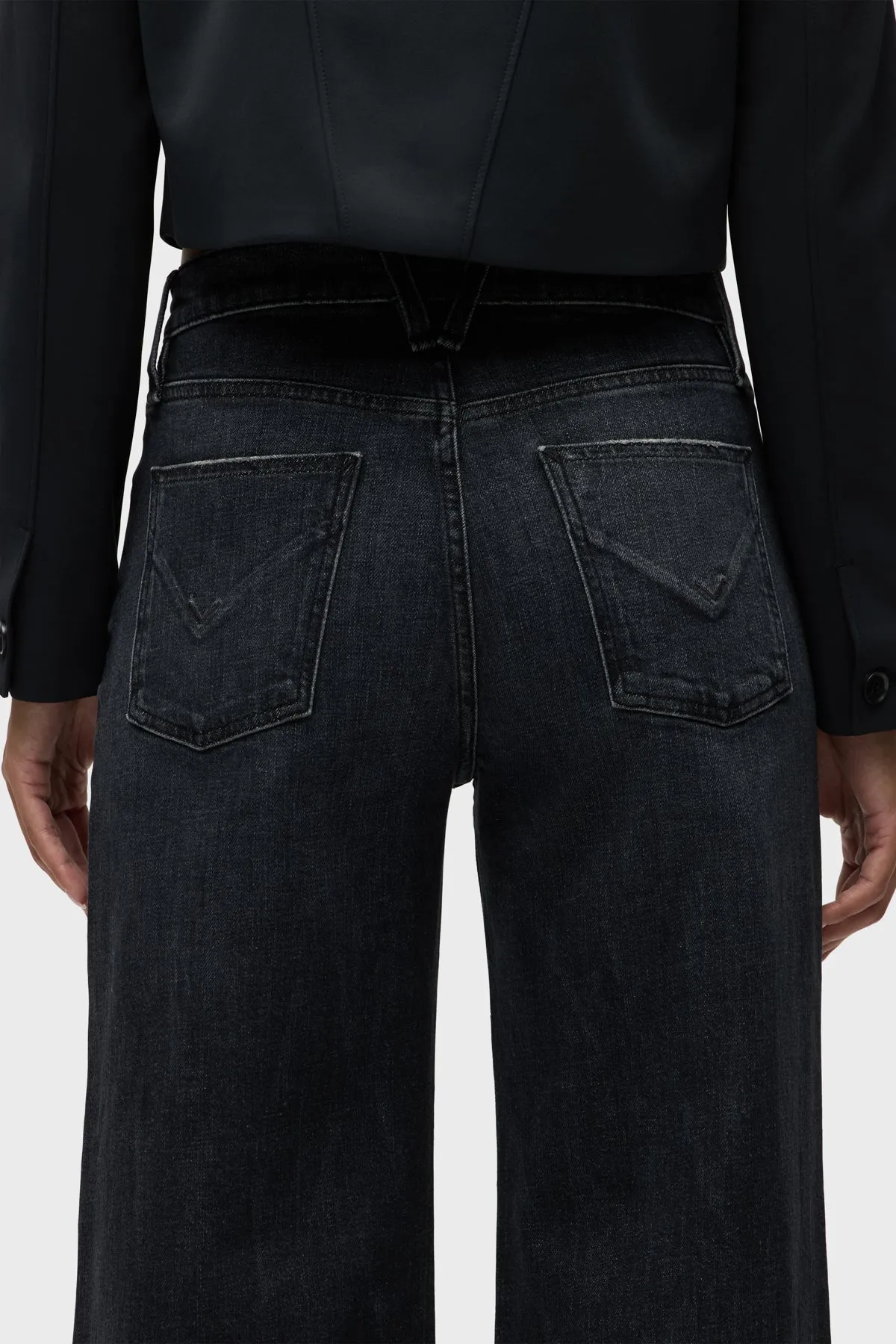 Jodie Wide Leg Petite Jean w/ Cuff