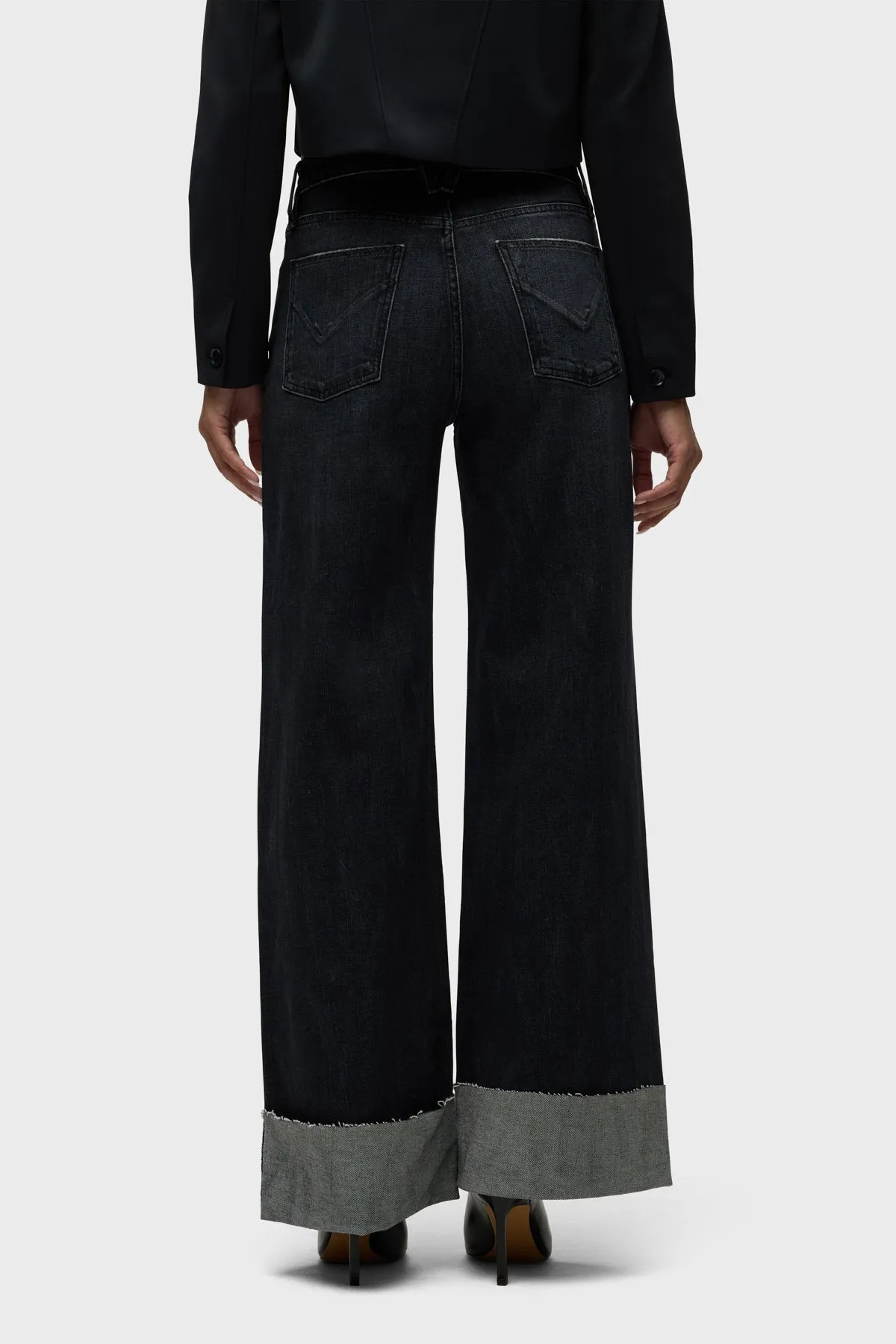 Jodie Wide Leg Petite Jean w/ Cuff