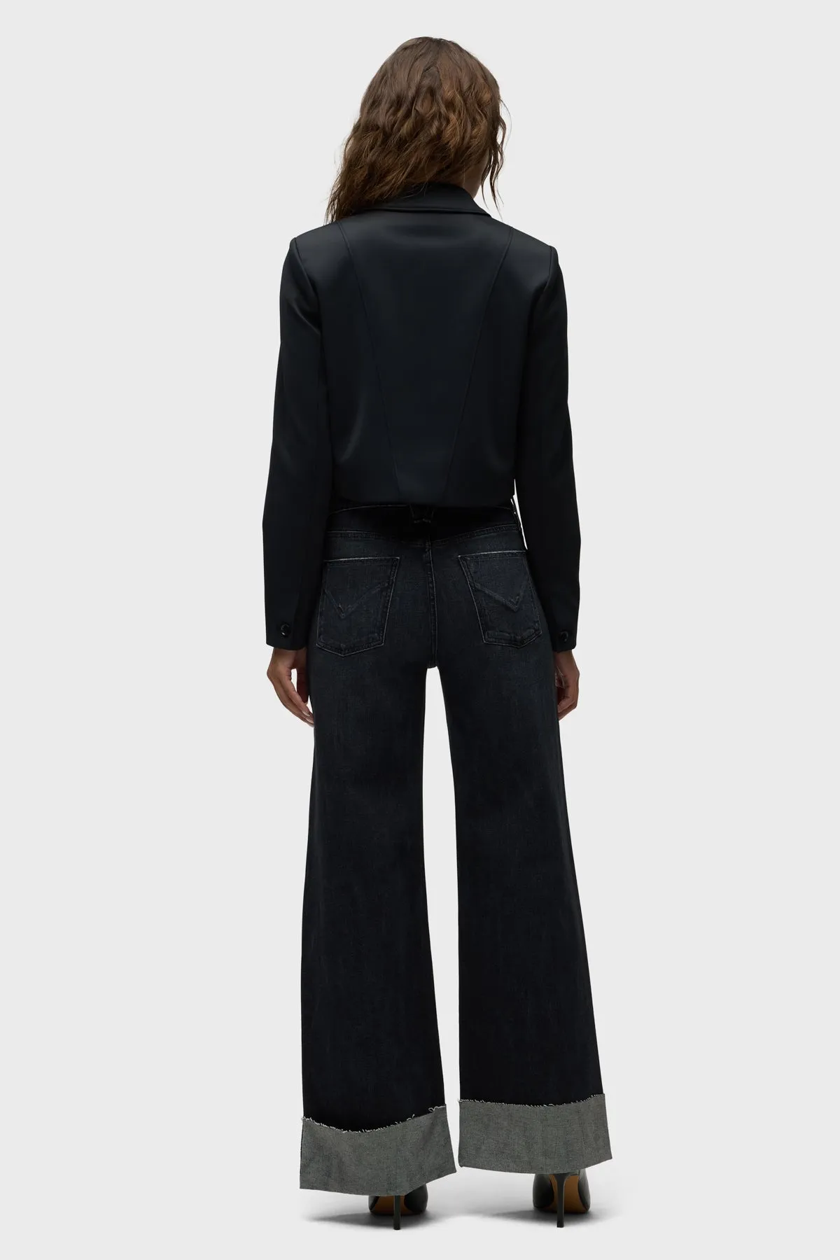 Jodie Wide Leg Petite Jean w/ Cuff