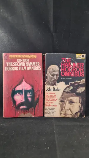 John Burke - The Hammer Horror Omnibus & 2nd Book, Pan Books, 1966 & 67, Paperbacks