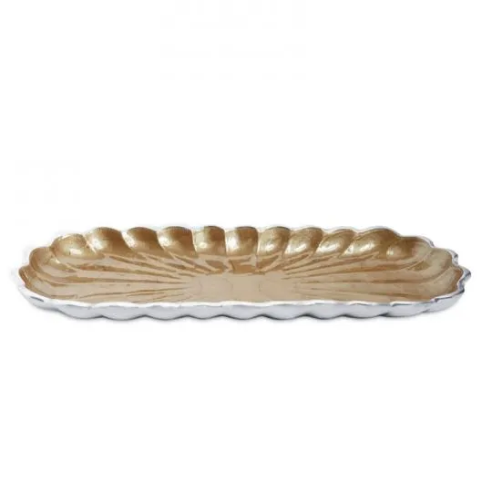 Julia Knight Peony 14" Rectangular Tray in Toffee