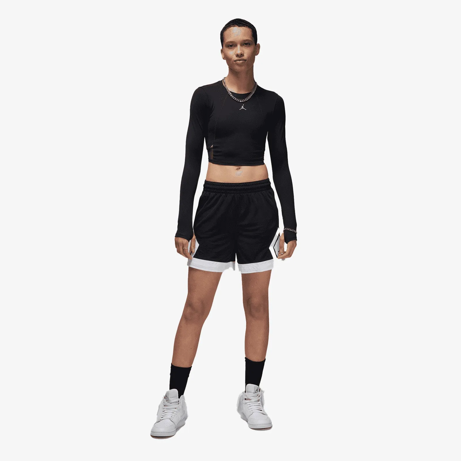 Jumpman Sports 4" Diamond Women's Shorts - Black