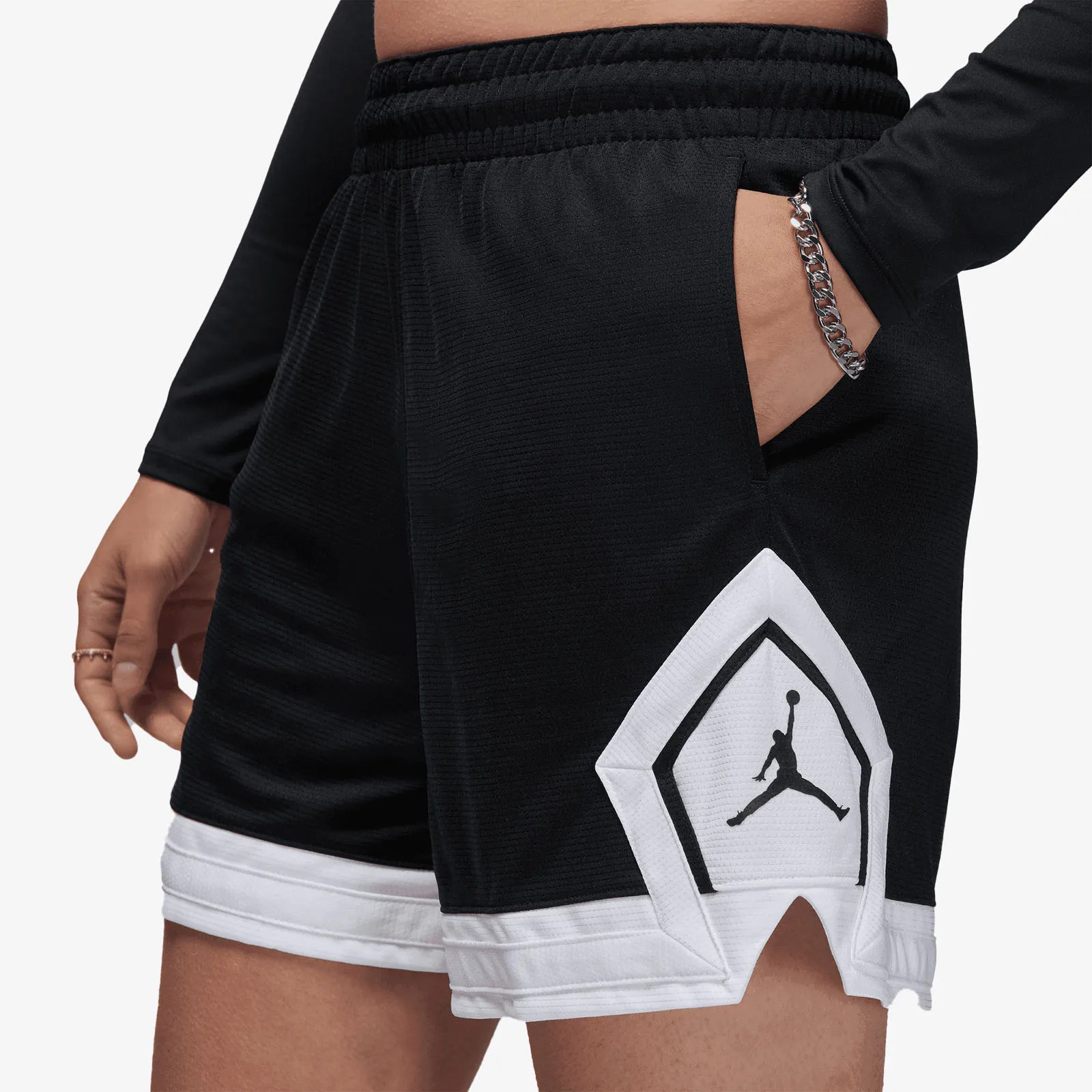 Jumpman Sports 4" Diamond Women's Shorts - Black
