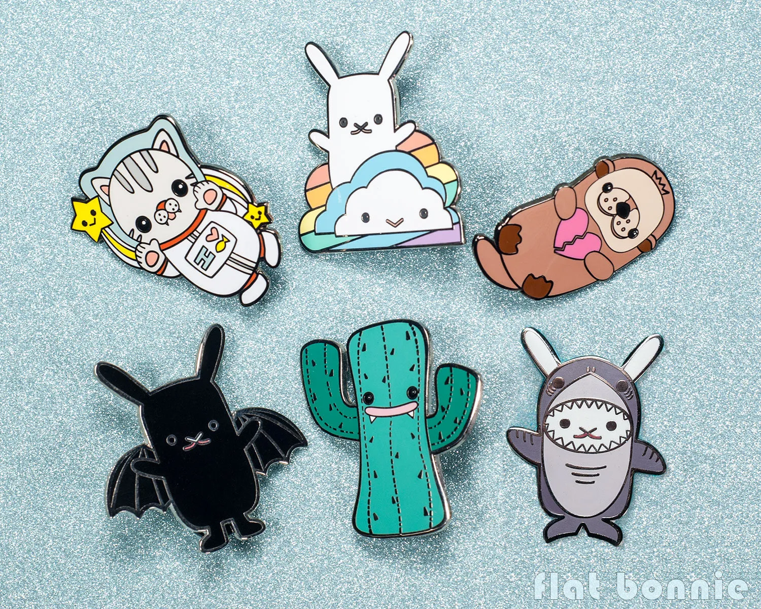 Kawaii Cactus enamel pin - Cute hard enamel pin - Cloisonné lapel pin