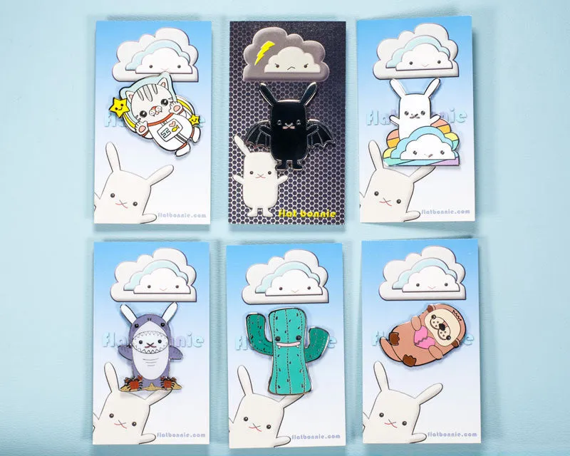Kawaii enamel pins - Cute animal hard enamel pin - Cloisonne lapel pin