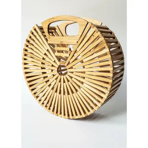 Kiara Circle Bamboo Handbag