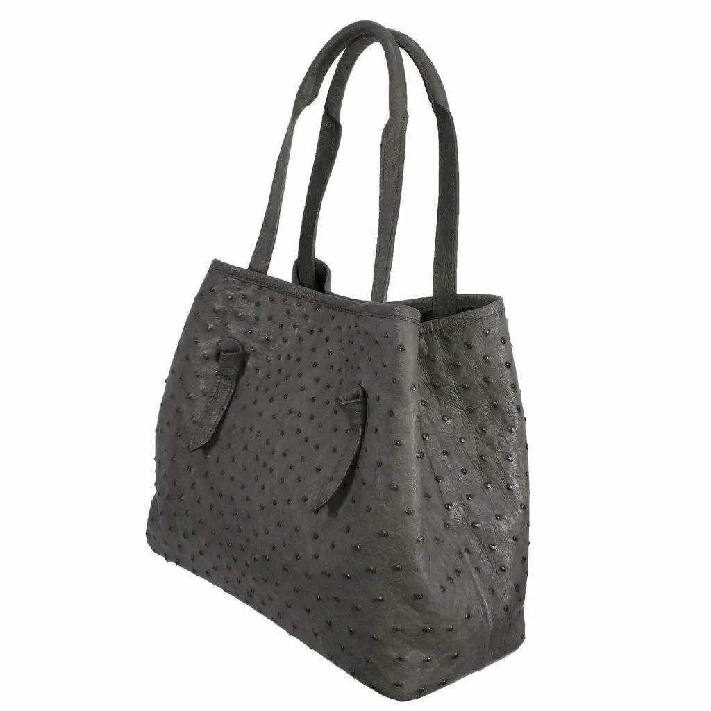 Knotted Tote in Ostrich