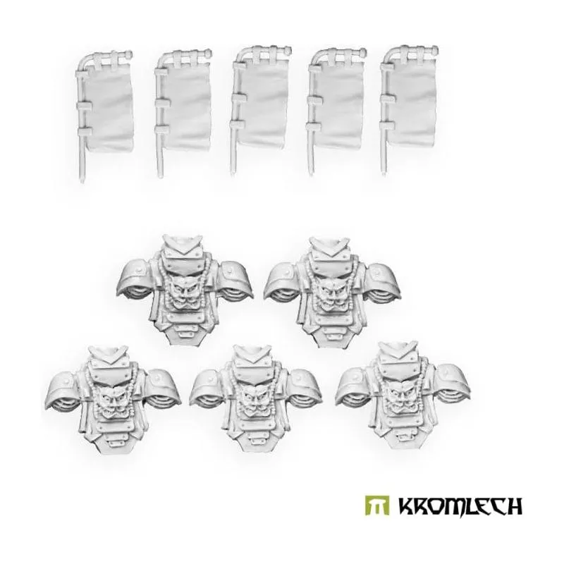 KROMLECH Cyber Samurai Backpacks with Banners (5)