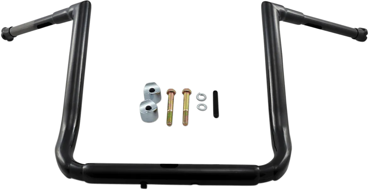 LA Choppers LA-7364-16B 1-1/2in. Grande Twin Peaks Touring Handlebars - 16in. Rise - Gloss Black