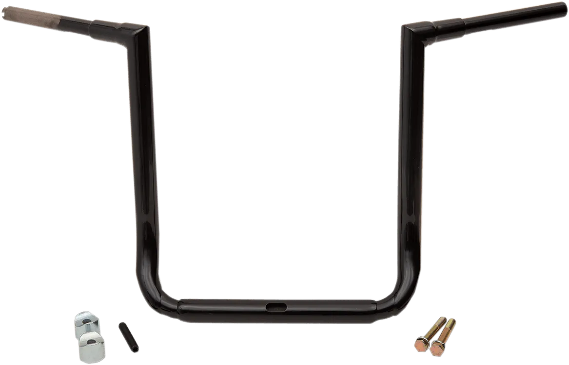 LA Choppers LA-7364-18B 1-1/2in. Grande Twin Peaks Touring Handlebars - 18in. Rise - Gloss Black