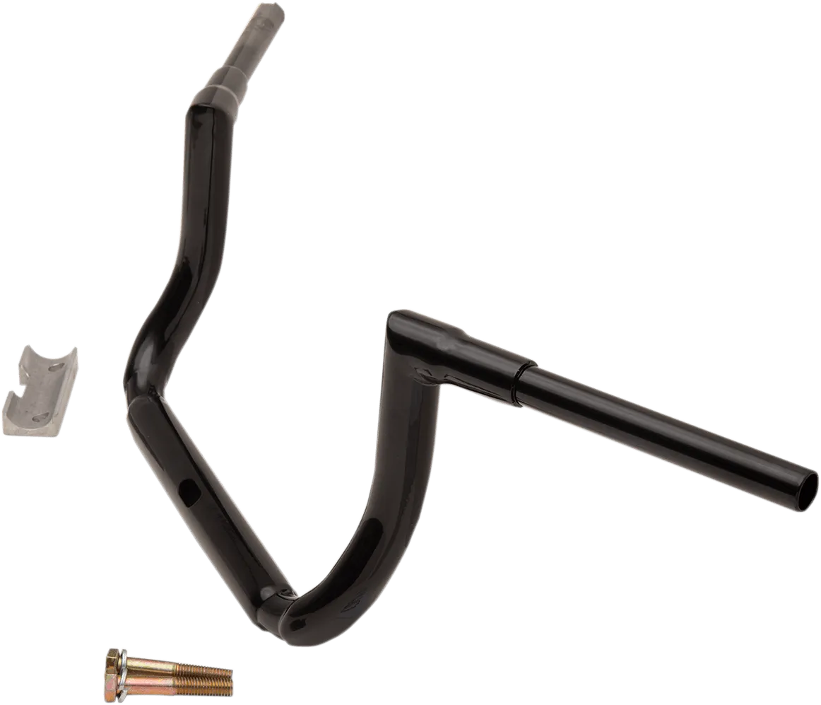 LA Choppers LA-7365-10B 1-1/2in. Grande Twin Peaks Touring Handlebars - 10in. Rise - Gloss Black