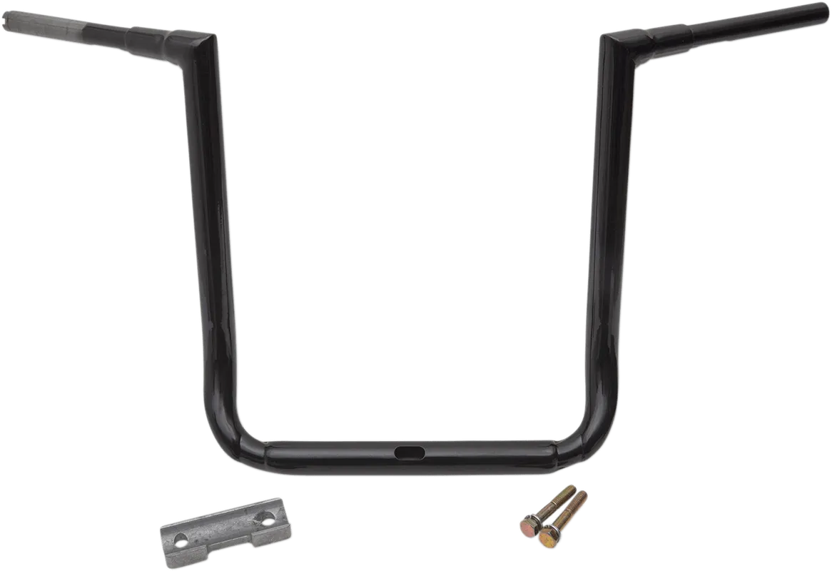 LA Choppers LA-7365-18B 1-1/2in. Grande Twin Peaks Touring Handlebars - 18in. Rise - Gloss Black