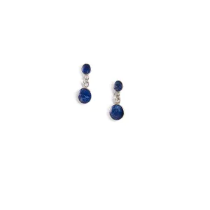 Lapis Lazuli Earrings Urma | Artisan Design | Crafted in Santiago