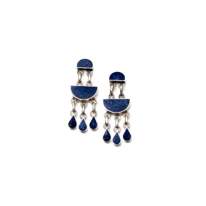 Lapis Lazuli Lomasi Earrings | Artisan Design | Crafted in Chile
