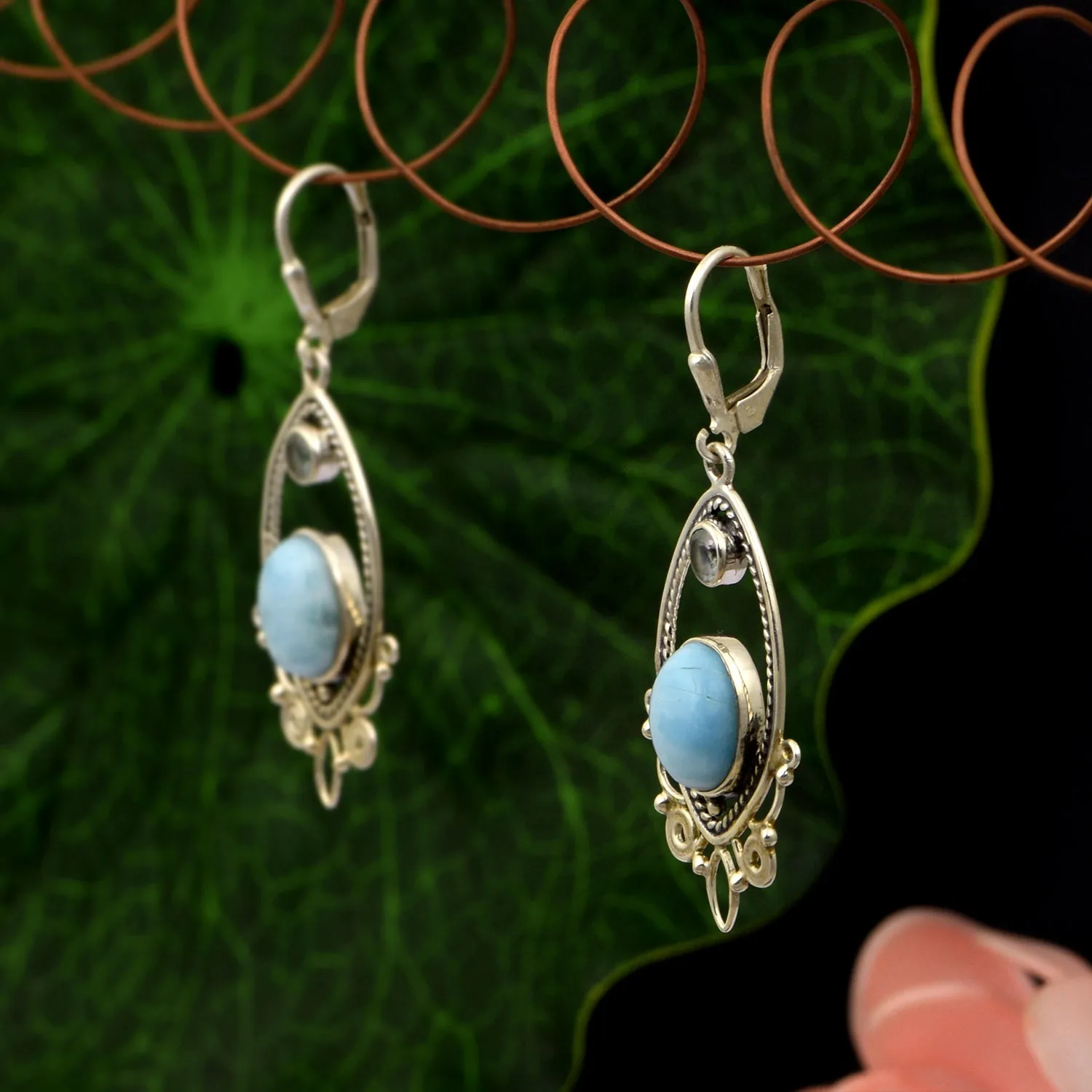 Larimar Handmade Earrings