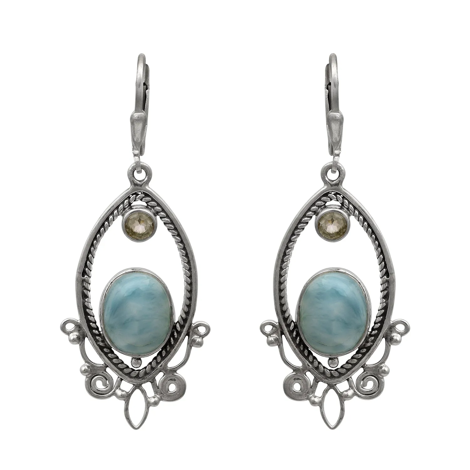 Larimar Handmade Earrings