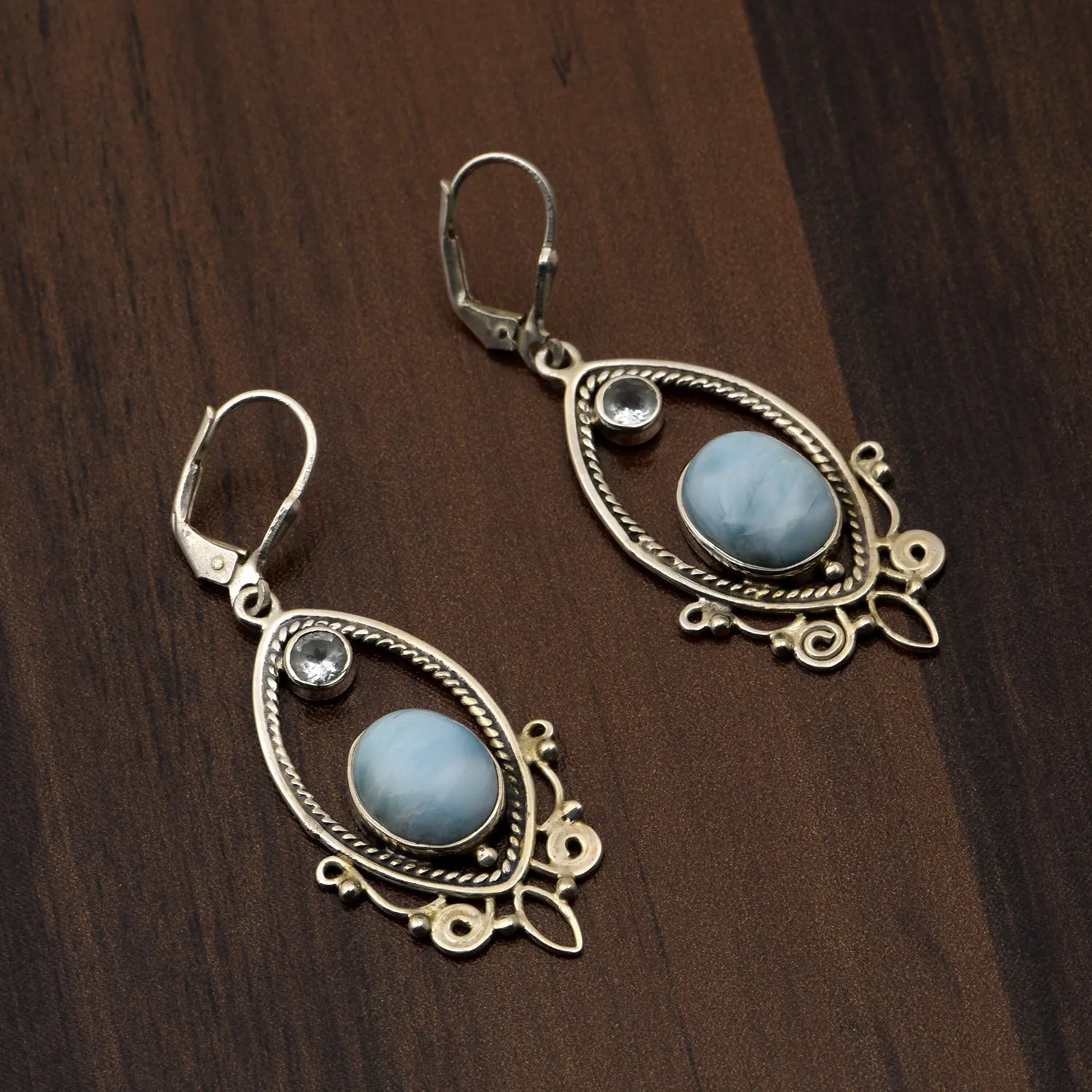 Larimar Handmade Earrings