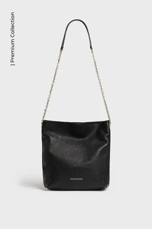 LE CHARLOTTE LEATHER HOBO BAG