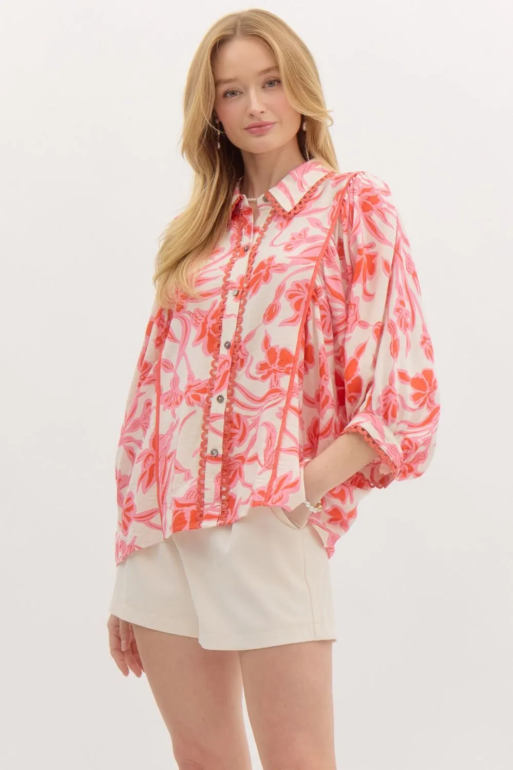 LEANNE FLORAL TOP