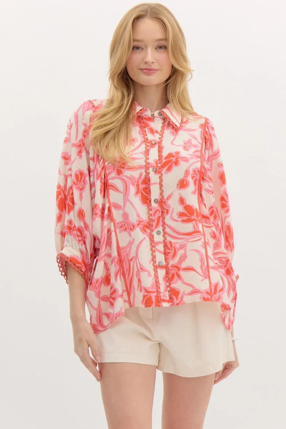 LEANNE FLORAL TOP