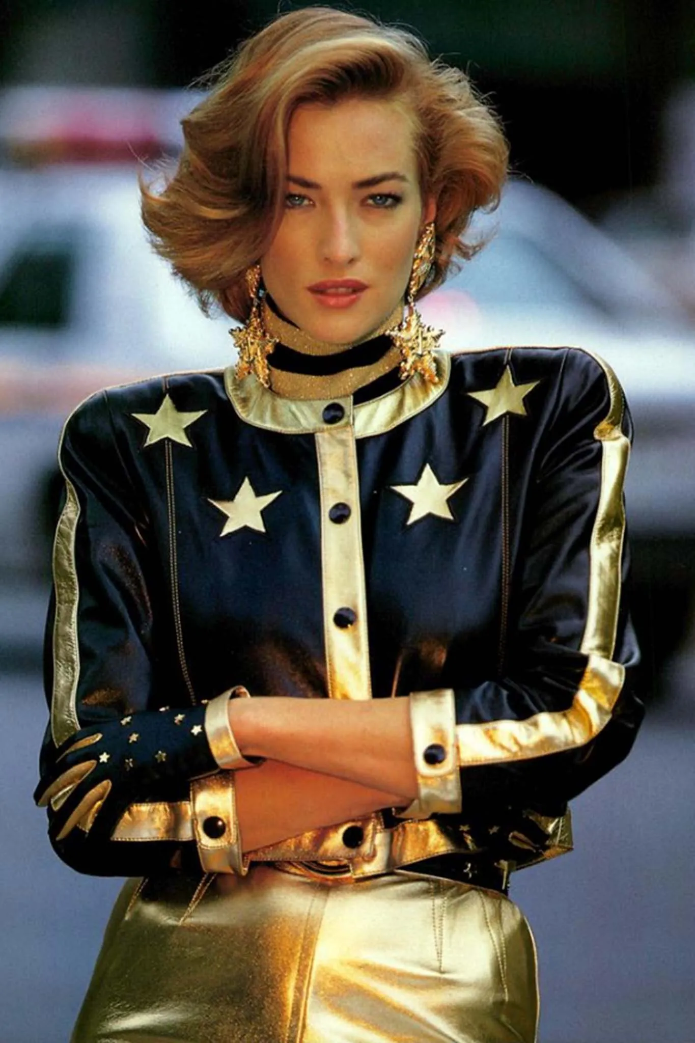 Leather Star Boxy Jacket