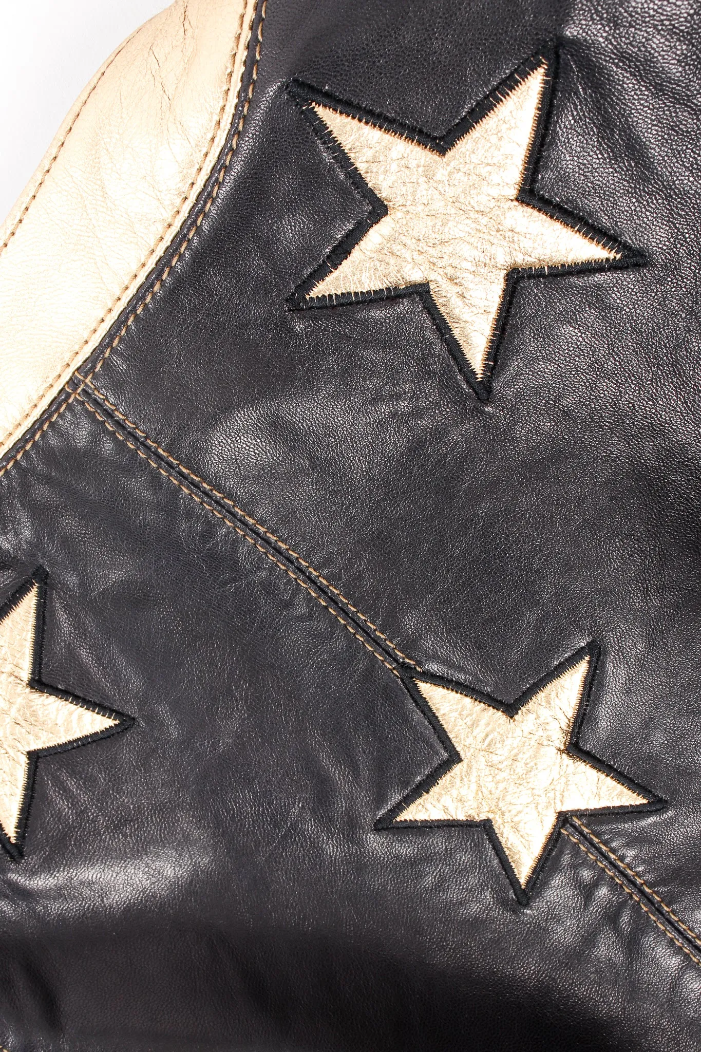 Leather Star Boxy Jacket