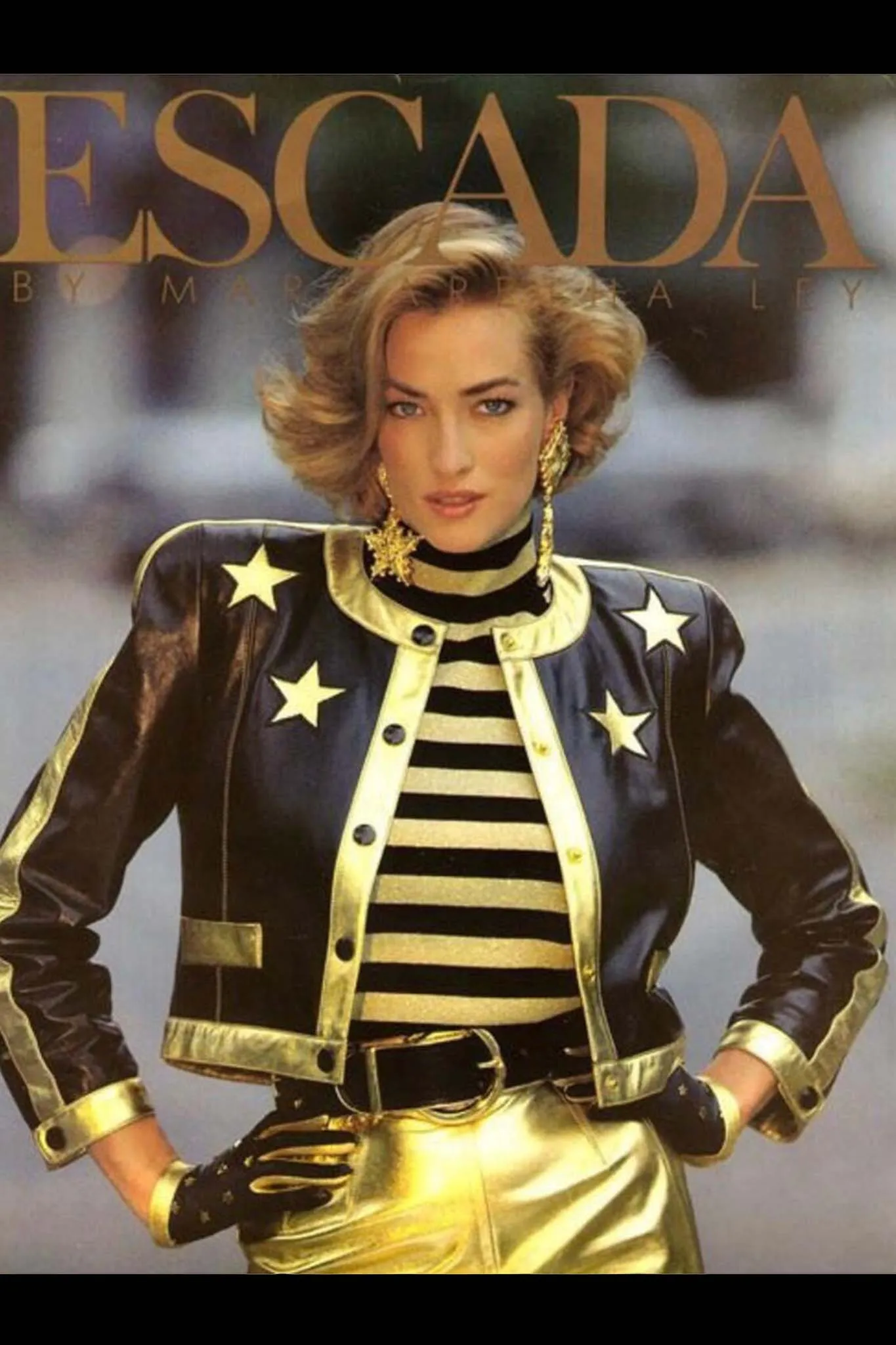 Leather Star Boxy Jacket