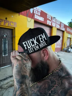 LET ‘EM HATE SIDE STYLE BLACK HAT
