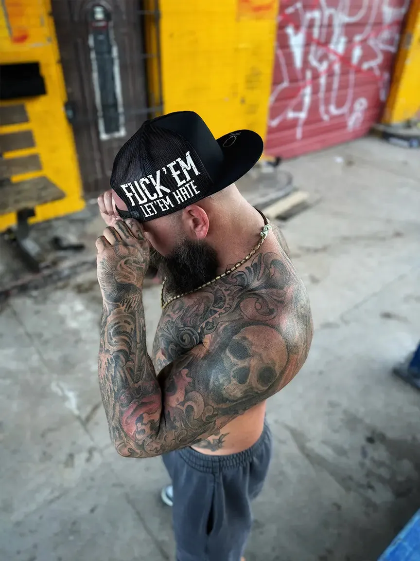 LET ‘EM HATE SIDE STYLE BLACK HAT