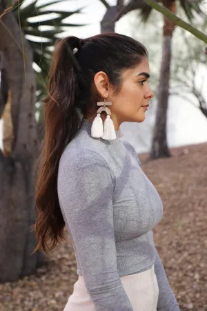 Libra Natural Earring