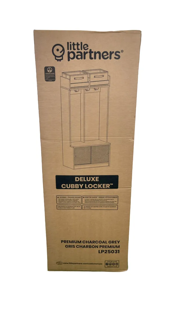 Little Partners Learn 'N Store Deluxe Cubby, Premium Charcoal Grey