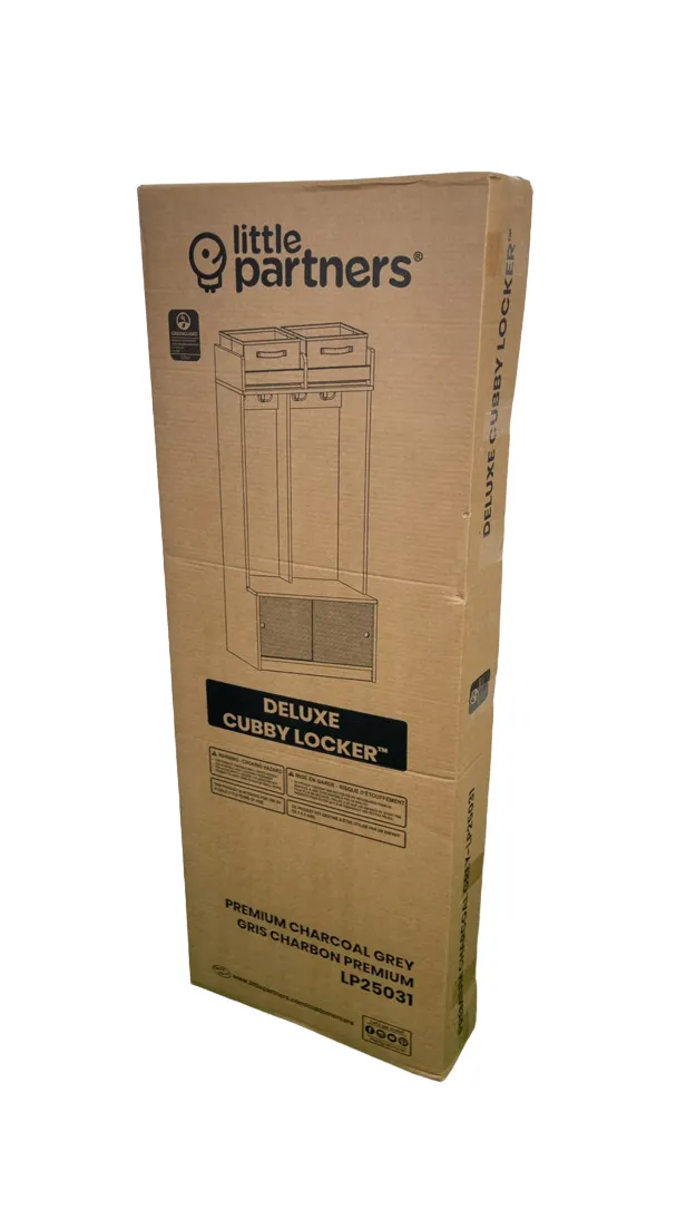 Little Partners Learn 'N Store Deluxe Cubby, Premium Charcoal Grey