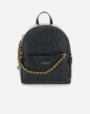 Liu Jo Adonide Black tumlade ryggsäck
