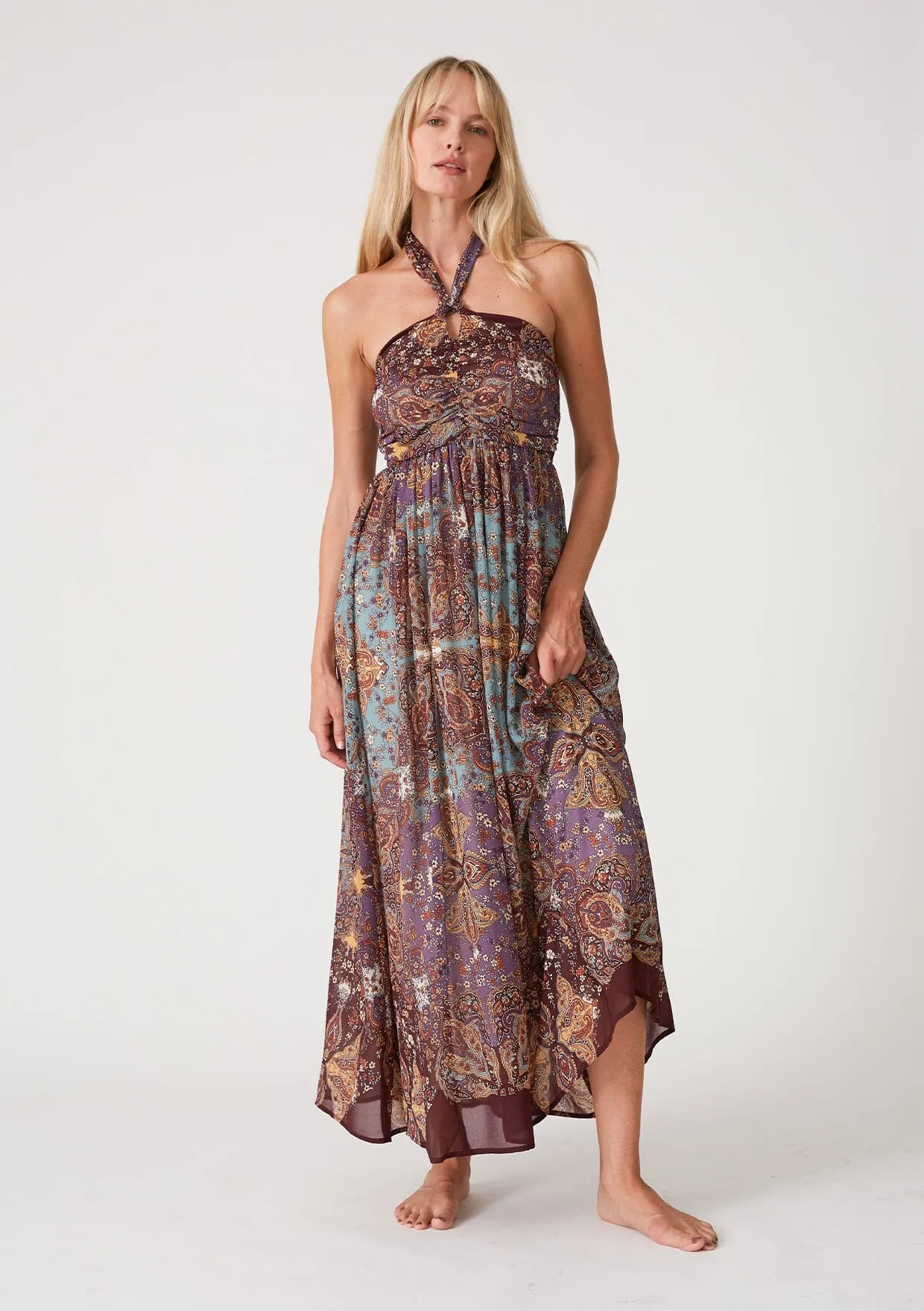 Livna Halter Maxi Dress