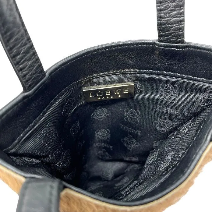 Loewe Cheetah Print Mini Fur Bag