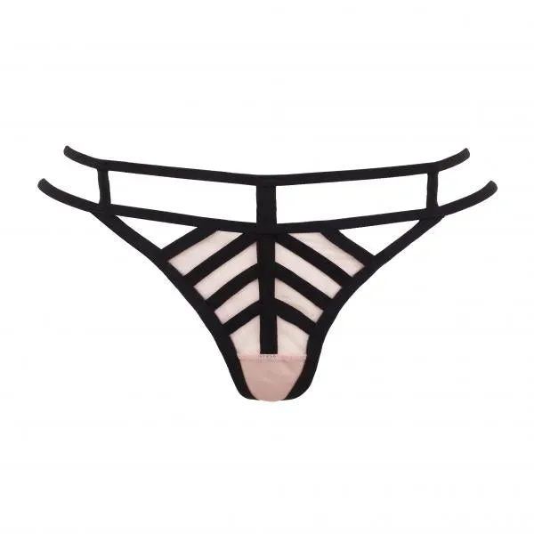 London Thong - Rose Dust/Black -