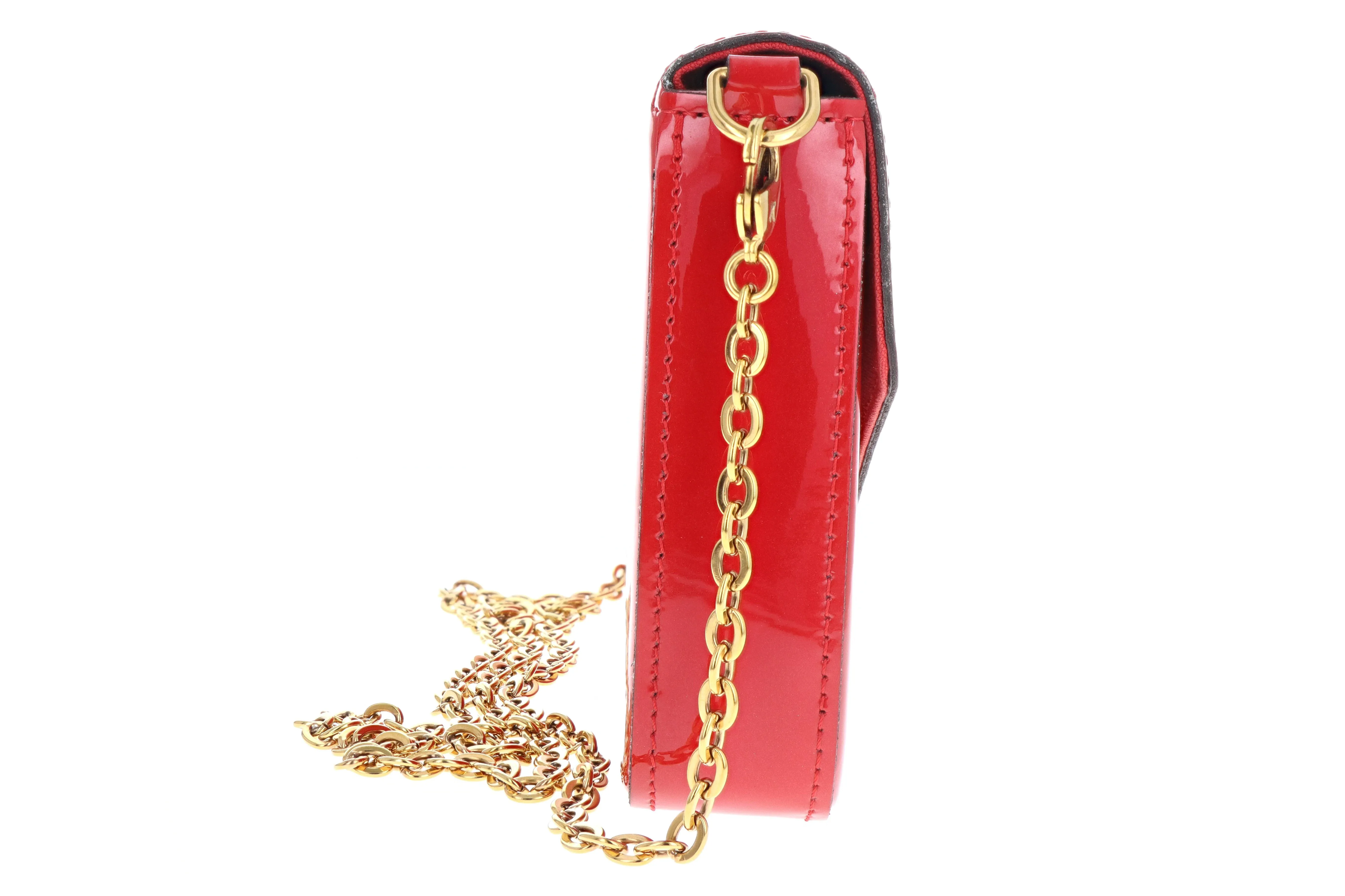 Louis Vuitton 2018 Vernis Felicie Pochette Red