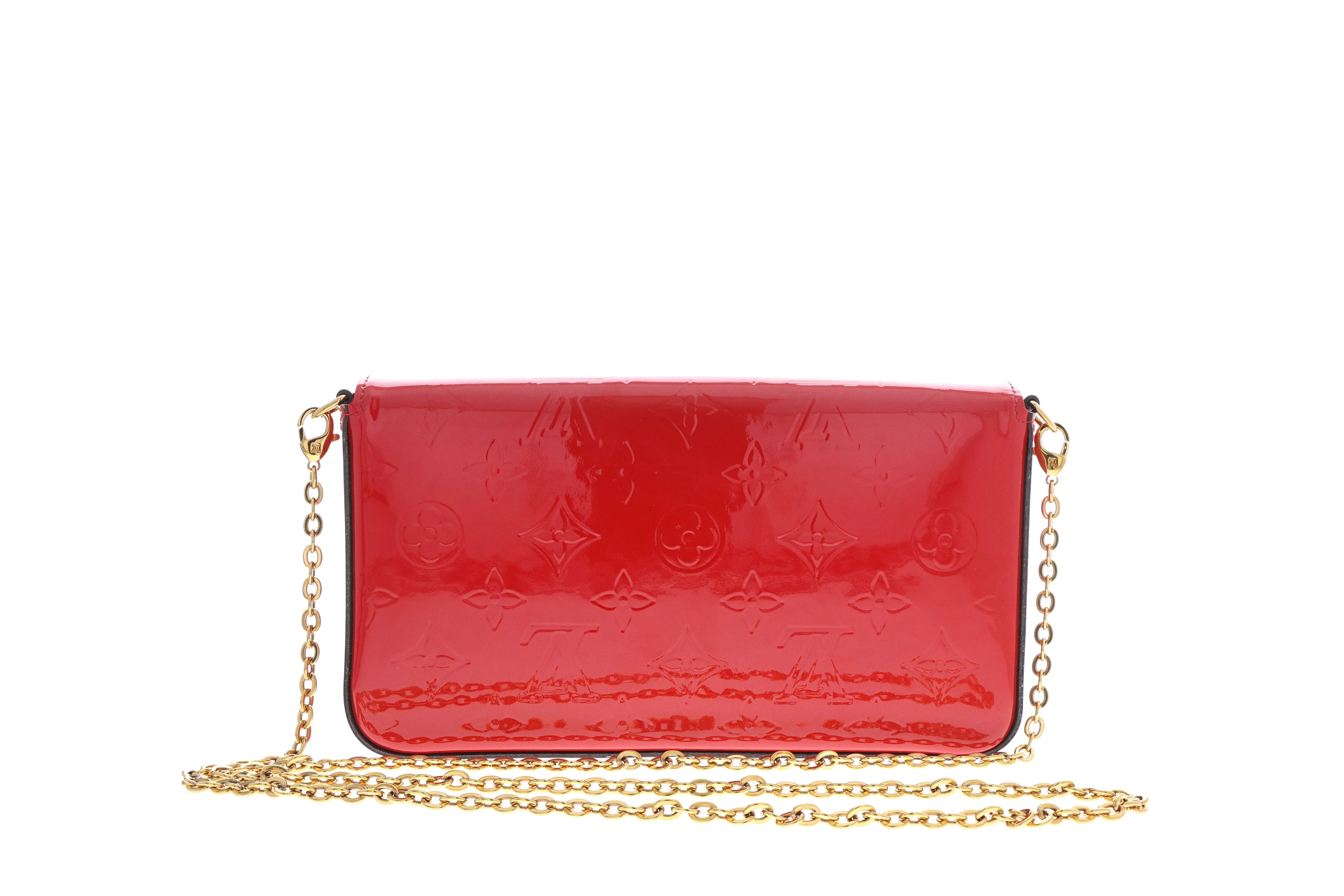 Louis Vuitton 2018 Vernis Felicie Pochette Red
